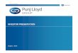 PLL Investor Presentation Aug 2013 - Punj Lloyd Grouppunjlloydgroup.com/investors/sites/default/files/pdf/PLL Investor... · Investor Presentation ... • New Water Treatment Plant