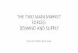 THE TWO MAIN MARKET FORCES: DEMAND AND … TWO MAIN MARKET FORCES: DEMAND AND SUPPLY Instructor: Ghislain Nono Gueye 1 The concept of demand •You demand a good/service when you: