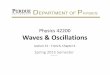 Physics 42200 Waves & Oscillationsjones105/phys42200_Spring2015/notes/Phys...Physics 42200 Waves & Oscillations Spring 2015 Semester Matthew Jones Lecture 15 –French, Chapter 6