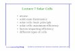 Lecture 7 Solar Cells - MIT OpenCourseWare · PDF fileLecture 7 Solar Cells ... –WARREN M. ROHSENOW HEAT AND MASS TRANSFER LABORATORY, MIT ... Question: what is the maximum possible