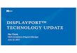 DISPLAYPORT™ TECHNOLOGY UPDATE - VESA Update DisplayPort1.4 Continues to Support Other Features that are Unique to DisplayPort • Multiple monitors using Multi-Stream • High-definition