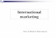 International marketing - Poč · PDF filePantene, Scope, NyQuil, Duracell ... marketing mix is simply adapted to take into account differences in consumers and segments. - It then