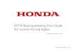 Honda J2534 Pass-Thru User Guide - …aftermarket.ahmhds.com/J2534_UG.pdfJ2534 Reprogramming User Guide for version 4.6 and higher ... "Honda") policies and terms ... (Read ECU Program