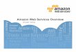 Amazon Web Services Overview - DSTdst.lbl.gov/ACSDownloads/kjackson/downloads/NSAWorkshop-AWS.pdfAmazon Web Services Overview Jinesh Varia . The “Living and Evolving” AWS Cloud