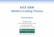 EECE 580B Modern Coding Theory - Digital Data …dde.binghamton.edu/filler/mct/lectures/1/mct-lect01-v1.pdf ·  · 2009-09-01EECE 580B Modern Coding Theory Tomas Filler (tomas.filler@binghamton.edu)