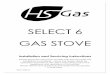 SELECT 6 GAS STOVE - Fireplace Megastorefireplacemegastore.co.uk/files/Select6GasInstallationInstructions.pdf · NATURAL GAS LPG Nominal Gas Pressure 20mBar 37mBar Supply Gas Type