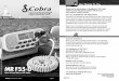 MRF55-D - Cobra Electronics Corporation I Radar … English Our Thanks To You Introduction Class-D Fixed Mount VHF Radio MRF55-D Owner’s Manual Nothing Comes Close to a Cobra® English