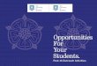 Op po rtun ities For Your Students. - University of Sheffield/file/Post16booklet.pdf · This booklet provides an overview of these activities as ... • Making an application through