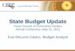 State Budget Update - Texas Council Conference/May 31 Eva DeLuna...State Budget Update ... Includes $2.3 billion delayed Foundation School Program payment. ... Managed care expansion,