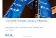 Electrical Products Group Conference - Electrical and Industrial Power …pub/@eaton/@corp/... · and power factor correction . Power distribution units (PDUs ... installation time