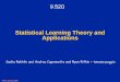 Statistical Learning Theory and Applications · PDF file · 2017-12-299.520 Statistical Learning Theory and Applications ... Conditions for generalizationin learning theory have deep,