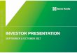 Investor Roadshow Presentation Sept 2017 FINAL - · PDF filePAGE USE OF NON-GAAP FINANCIAL INFORMATION; AUSTRALIAN EQUIVALENT TERMINOLOGY This Investor Presentation includes financial