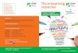 The Enterprising Researcher Booklet - University of · PDF fileStretch yourself and learn how to manage risk takes them.22 Communication 24 Keeping going and dealing with challenges