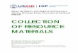 COLLECTION OF RESOURCE MATERIALS - Home | … Sanitation, and Hygiene Improvement Training Package for the Prevention of Diarrheal Disease COLLECTION OF RESOURCE MATERIALS Guide for