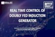REAL TIME CONTROL OF DOUBLY FED INDUCTION · PDF fileREAL TIME CONTROL OF DOUBLY FED INDUCTION ... simulation method of wind power generation system with doubly fed ... induction machine