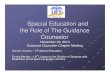Special Education and the Role of The Guidance … Education and the Role of The Guidance Counselor November 30, 2010 Guidance Counselor Chapter Meeting Carmen Alvarez – VP Special