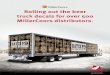 MillerCoors: Rolling out the beer truck decals for over ... · Rolling out the beer truck decals for over 500 MillerCoors distributors. we move brands