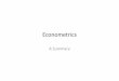 Econometrics - SFU.capendakur/teaching/buec333/Econometrics Review.pdf · Econometrics A Summary. The Joint Distribution • The joint distribution of discrete RVs X and Y is the
