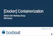 Docker 101 Quickstart is a [Docker] Container ? • Method to run applications in isolation • Isolation includes namespacing pid, network, users, restricting root, cpu and memory