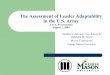 APA Assessment of Leader Adaptability presentationagilityconsulting.com/resources/SAI/GeorgeMasonUnivAdaptability1.pdf · Scanning Formulating Adaptive Solutions Implementing Solutions