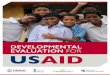 DEVELOPMENTAL EVALUATION FOR USAID · Presented on behalf of the Developmental Evaluation Pilot Activity (DEPA) under the Global Development Lab’s Monitoring, Evaluation, Research,