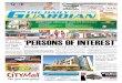 ‘PERSONS OF INTEREST’ - thedailyguardian.net DAILYGUARDIANMarch28,2018.pdf · of interest in Aguilar’s case who was ambushed at ... Manila,” in the hands of oligarchs and