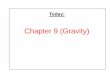 Chapter 9 (Gravity) - Hunter College · Chapter 9: Gravity Newton: ... d = radius of the earth + distance of other object from earth’s surface. ... distance between various parts
