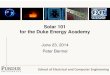 Solar 101 for the Duke Energy Academy - Purdue University 101... · Solar 101 for the Duke Energy Academy June 23, 2014 ...  ... ›Disadvantages