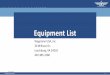 Equipment List - Squarespace List Wegmann USA, Inc. 30 ... •Coordinate Measuring Machine •PC-DMIS control system •Measuring envelope: x=36" y=48" z=32" ... •Coordinate Measuring