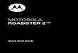 MOTOROLA ROADSTER 2™ - Home - Motorola … Congratulations 1 Congratulations Your MOTOROLA ROADSTER 2™ Bluetooth® Car Kit allows you to make and receive calls and play music from