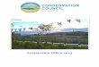 Conservation Council Sustainable Office Report 2013 ... · post-consumer waste and has process chlorine free bleaching status. ... reintroduction of manufacturing ... Conservation