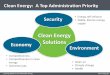 Clean Energy Solutions · Clean Energy Solutions. Environment. Security. ... Jun-10. Sep-10. Oct-10. Nov-10. Dec-10. ... 2001 DOE Standard. 2014 Consensus Proposal