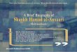 A Brief Biography Shaykh Hamad al-Ansaari - … fileMeeting Shaykh Albaani & Muhammad al-Banna ... AbdulAwal bin Hamad al-Ansaari said: ‘Shaykh Hamad bin Muhammad al-Ansaari al-Khazraji