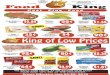 Haskell Dink - Food King - foodkingcostplus.com · FOOD KING LITTLEFIELD March 14-20, 2018 Chicken of the Sea Sardines select varieties 3.75 oz. can 72¢ Plus a 10% Fee at Checkout