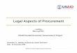 Legal Aspects of Procurement - United States Agency for ...pdf.usaid.gov/pdf_docs/PNADQ340.pdf · Legal Aspects of Procurement ... zInternational vendors familiar with international