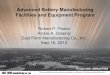 Advanced Battery Manufacturing Facilities and Equipment ... · Advanced Battery Manufacturing Facilities and Equipment Program ... and UltraBattery power serving the ... Advanced