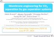 Membrane engineering for CO separation by gas engineering for CO 2 separation by gas separation systems ... separation, that means integrated process design and optimization of the