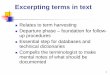 Excerpting terms in text - TermNet - International Network ... · solution collapse ... and the typology of the end product. ... The progressive discovery of terms renders