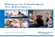 Resource Catalogue for Educators - Manitoba Hydro€¦ · Resource Catalogue ... Manitoba Kindergarten to Grade 12 education curriculum. Cette information existe également en français