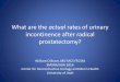 What are the actual rates of urinary incontinence after ... are the actual rates of urinary incontinence after radical prostatectomy? William O Brant, MD FACS FECSM ... needed a pad
