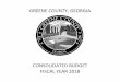 GREENE COUNTY, GEORGIA - ted.cviog.uga.edu county, georgia proposed budget fy 2018 budget summary 2013 2014 2015 2016 2017 2017 2017 2018 2018 actual actual actual actual original