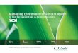 Managing EnvironmentalSustainability - … · Managing EnvironmentalSustainability in the European Food & Drink Industries ISSUES, INDUSTRY ACTION AND FUTURE STRATEGIES