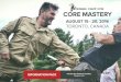 CAMP 2016 CORE MASTERY - Systema · CORE MASTERY This summer, Systema uncovers the core. Some of the key elements are Breathing, Structure, ... all effective combat is natural movements