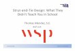Strut-and-Tie Design: What They Didn't Teach You in School · OSEA 2017 Fall Seminar Strut-and-Tie Design ACI 318-14 • When muststrut-and-tie be used? o Anywhere plane sections