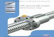 SKF ground ball screws - Каталоги ... · SKF Group The SKF Group is an international indus-trial unit owned by AB SKF. Founded in 1907, the company has some 39,000 employees,