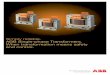 ABB Single-phase Transformers. When … reliable. ABB Single-phase Transformers. When transformation means safety and control