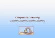 Chapter 15: Security - mmu.ac.krlily.mmu.ac.kr/lecture/11os/ch15.pdf · Chapter 15: Security ... Code segment that misuses its environment ... Operating System Concepts 