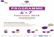 PROGRAMME - AgeingFit 2018 - Innovation driving the ... Lille, CHU De Nice, Codesna, Connected Health, CO Robotics, Cubigo, Défi Autonomie, Department For International Trade, Digital