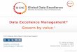 Data Excellence Management Govern by value - ECCMA Walid el Abed.pdf · a collaborative platform to enable data excellence Data Sharing Sphere Dems Agent Scope Assess Integrate Data
