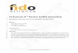 Universal 2nd Factor (U2F) Overview - FIDO Alliance · FIDO Universal 2nd Factor (U2F) Overview 4 Site-Specific Public/Private Key Pairs The U2F device and protocol need to guarantee